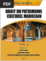 Droit Du Patrimoine Culturel Marocain. N