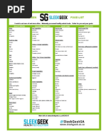 Sleekgeek Reboot Food Lists v3