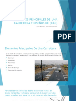 Elementos Principales de Una Carretera y Diseños de CCS