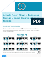 ACORDE RE en PIANO