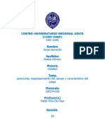 Posiciones y Desplazamiento Del Juego