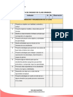 Lista de Chequeo Clase Grabada