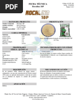 Ficha Técnica Rocalina 18P