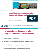 La Méthode Des Chambres Et Piliers: Design Et Implications Géomécaniques