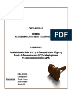 Trabajo 2 - Matrices Legislativas de Las Telecomunicaciones