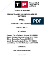 La Cultura Organizacional