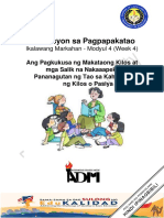 Edukasyon Sa Pagpapakatao: Ikalawang Markahan - Modyul 4 (Week 4)