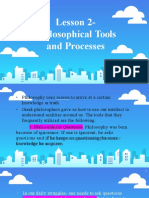 Philosophcial Tools and Processes