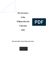 Herrick William Inventory 1968-2007