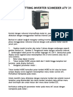 Cara Mensettiing Inverter Schneider ATV 31