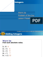 Adding Integers