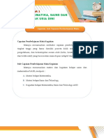 Kognitif: Matematika, Sains Dan Teknologi Anak Usia Dini: Kegiatan Belajar 2