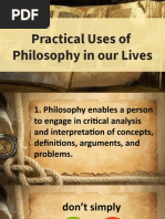 Practical Uses of Philosophy