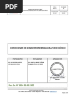 PRT 11 APL 1.5 Condiciones de Bioseguridad en Las Etapas Del Proceso de Labortorio Clínico (v.05)