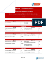 Exam Schedule