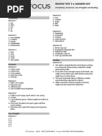 Focus3 2E Review Test 2 Units1 4 Vocabulary Grammar UoE Reading GroupA B ANSWERS