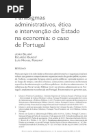 Bilhim - 2015 - Paradigmas Administrativos, Ética e Intervenção Do Estado Na Economia-O Caso de Portugal