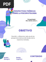 Perspectivas Teoricas de La Psicopatologia