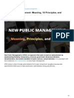 New Public Management Meaning 10 Principles and Features