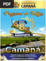 Programa de Festejos Camana 2022