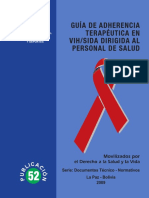 Guía de Adherencia Terapeutica en VIH SIDA