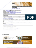 2007-APL-Satoshi Ogawa-Trap Elimination and Injection Switching at Organic Field Effect Transistor by