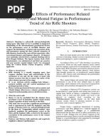 Composite Effects of Performance Related Anxiety and Mental Fatigue in Performance Trend of Air Rifle Shooters