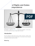 Concept of Rights and Duties Under Jurisprudence