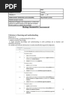 Biology Summative Assesment