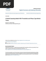 A Retrial Queueing Model With Thresholds and Phase Type Retrial T