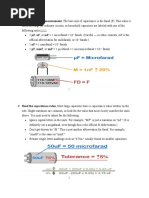 Capacitor Reading