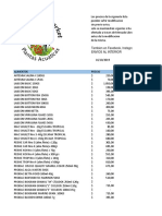 Alimentos e Insumos Octubre 2019