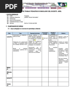 Plan de Trabajo Pedagógico Domiciliario Del Docente Por Horas o de Aula-Abril DH