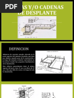 Dalas y o Cadenas de Desplante. (Presentacion)