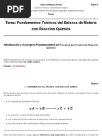 5 Balance de Materia Con Reaccion Quimica