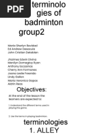 Red and Yellow Illustrated Badminton Presentation