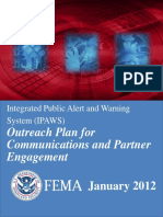 Outreach Plan For Communications and Partner Engagement: Integrated Public Alert and Warning System (IPAWS)