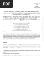 NEURONORMA VOSP Judgment Line Orientation