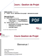 Cours de Gestion de Projet