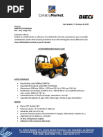 COTIZACION AUTOHORMIGONERA DIECI L3500 Mayo 17 2022