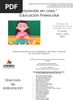 Preescolar Fichero Aprende en Casa VI