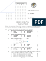 Physics SSC-II (3rd Set)