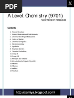 Chemistry 9701 Complete Book For A Levels