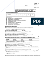 Focus 2 2ed MiniMatura Unit2 GroupB 1kol