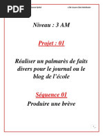 Niveau: 3 AM: Projet: 01