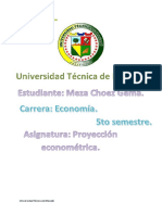 Ensayo "La Aplicación de Las Series Temporales en La Economía"