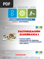 Diapositivas - Factorización I y II