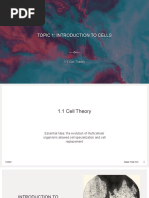 PowerPoint On Cell Theory Topic 1.1 IB Biology