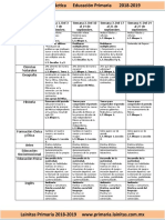 Septiembre - 5to Grado Dosificación (2018-2019)