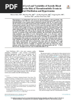 Controlled Level and Variability of Systolic Blood Pressure On The